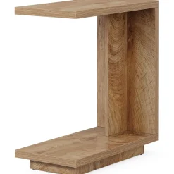 Tribesigns End & Side Tables*C - Shaped End Table, Wood Side Table Nightstand Bedside Table