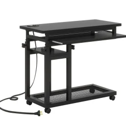 Tribesigns End & Side Tables*C Table, Mobile Portable Desk Side Table with Power Outlet