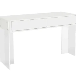Tribesigns Desks*Computer Desk, 38" Writing Desk with 2 Drawers & Acrylic Legs