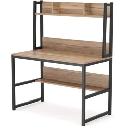 Tribesigns Desks*Computer Desk, Home Office Desk Study Desk with Hutch and Shelves