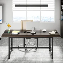 Tribesigns Desks*Conference Table, 6FT Rectangular Meeting Table Computer Desk