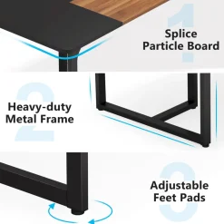 Tribesigns Desks*Conference Table, 6FT Rectangle Meeting Table for 8 People