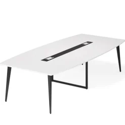 Tribesigns Desks*Conference Table, Modern 6FT / 8FT Boat Shaped Meeting Table