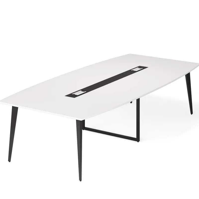 Tribesigns Desks*Conference Table, Modern 6FT / 8FT Boat Shaped Meeting Table