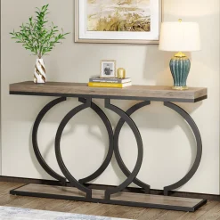 Tribesigns Console Tables|Console Tables*Console Table, 55 inch Faux Marble Entryway Sofa Table