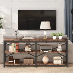 Tribesigns Console Tables|Console Tables*Console Table, 70.9 inch Long Sofa Table with Storage Shelves