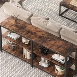 Tribesigns Console Tables|Console Tables*Console Table, 70.9 inch Long Sofa Table with Storage Shelves