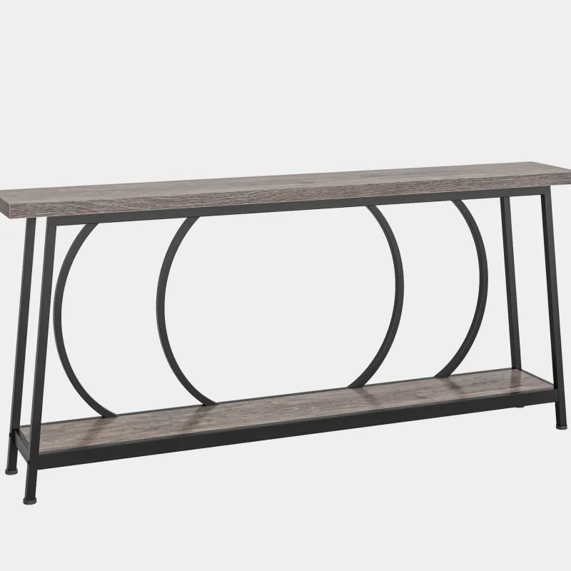 Tribesigns Console Tables|Console Tables*Console Table, 70.9" Sofa Entryway Table with 2 Open Storage Shelves