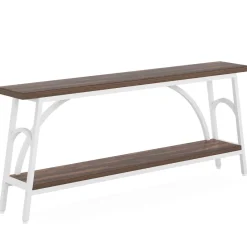 Tribesigns Console Tables|Console Tables*Console Table, 70.8” Sofa Tables Entryway Table with 2 Tier Wood Shelves