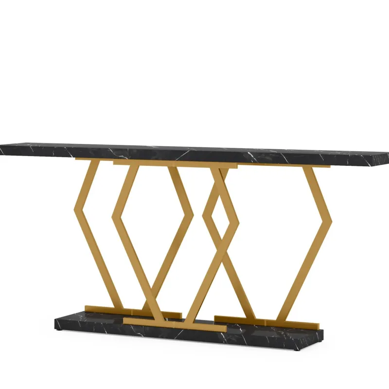 Tribesigns Console Tables|Console Tables*Console Table, Modern 70.9" Sofa Table with Faux Marble Tabletop