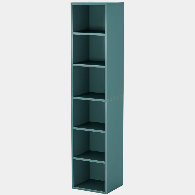 Tribesigns Corner Shelves|Corner Shelves*Corner Bookcase, Modern 6 Tier Narrow Cube Display Shelves, White