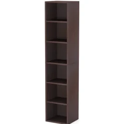 Tribesigns Corner Shelves|Corner Shelves*Corner Bookcase, Modern 6 Tier Narrow Cube Display Shelves, White
