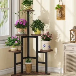 Tribesigns Plant Stands|Plant Stands*Corner Plant Stand Indoor, 6 Tiered Plant Shelf Flower Stand