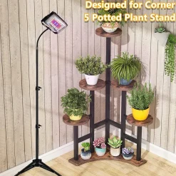 Tribesigns Plant Stands|Plant Stands*Corner Plant Stand Indoor, 6 Tiered Plant Shelf Flower Stand