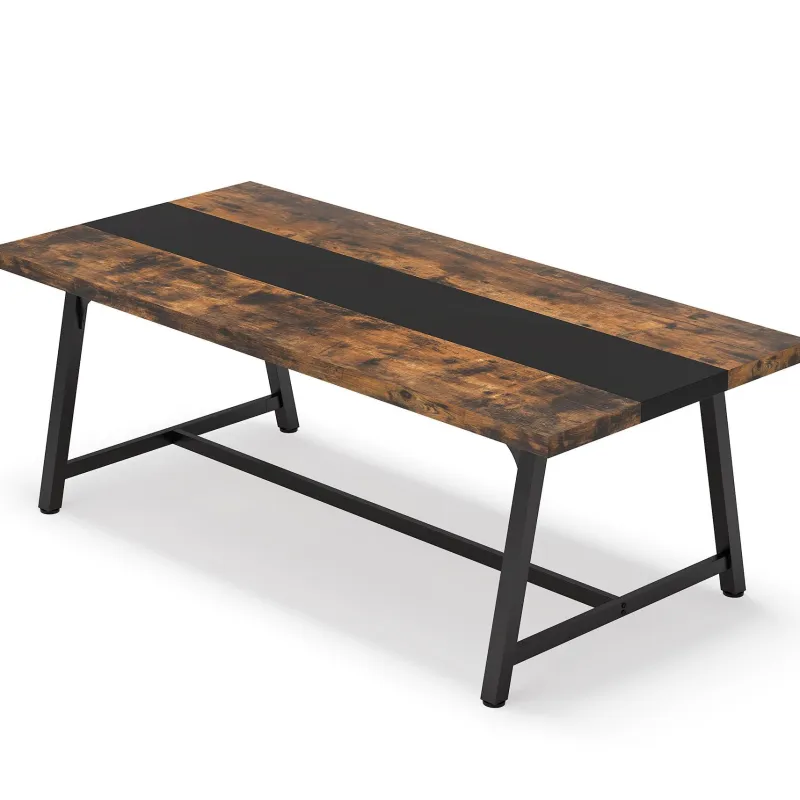 Tribesigns Dining Tables*Dining Table for 8 People, 70.87" Rectangular Wood Kitchen Table