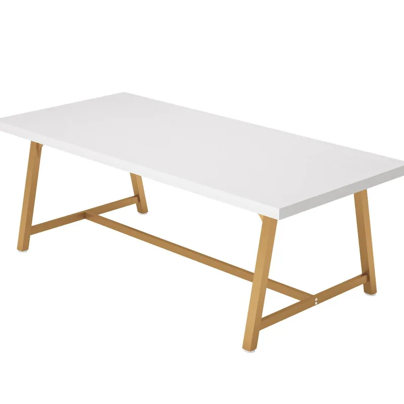 Tribesigns Dining Tables*Dining Table for 8 People, 70.87" Rectangular Wood Kitchen Table