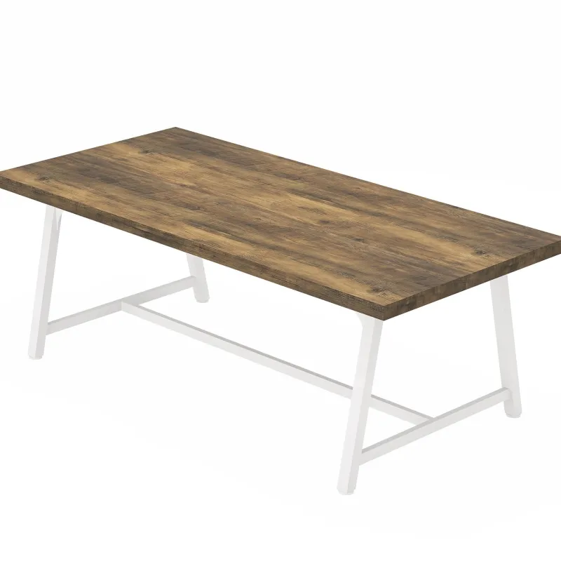 Tribesigns Dining Tables*Dining Table for 8 People, 70.87" Rectangular Wood Kitchen Table