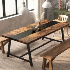 Tribesigns Dining Tables*Dining Table for 8 People, 70.87