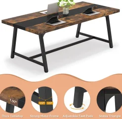 Tribesigns Dining Tables*Dining Table for 8 People, 70.87