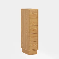 Tribesigns Chests Of Drawers*5-Drawer Chest, Wood Narrow Dresser Storage Chest of Drawers