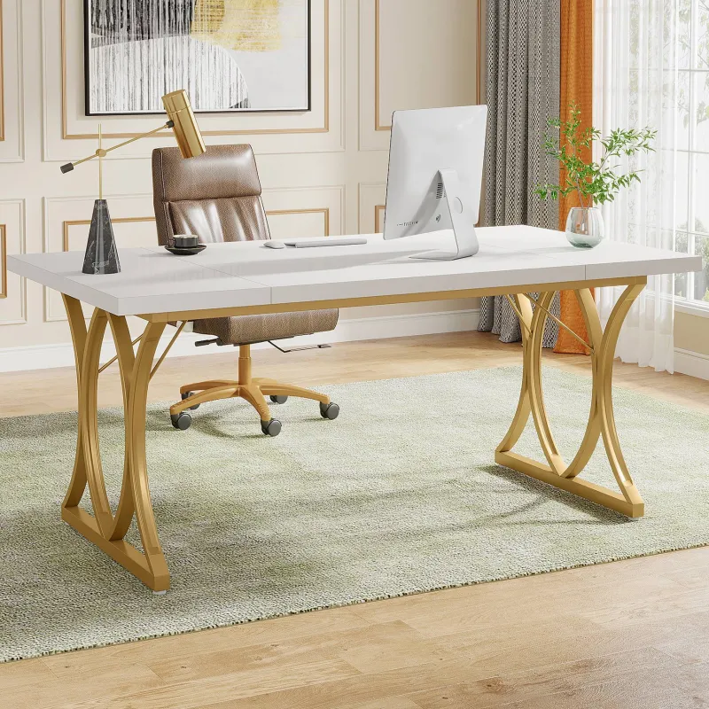Tribesigns Desks*Executive Desk, 63" Modern Computer Desk Home Office Table