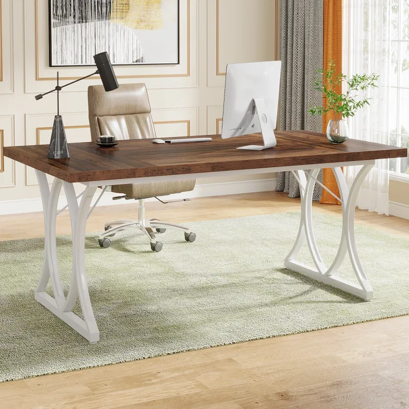 Tribesigns Desks*Executive Desk, 63" Modern Computer Desk Home Office Table