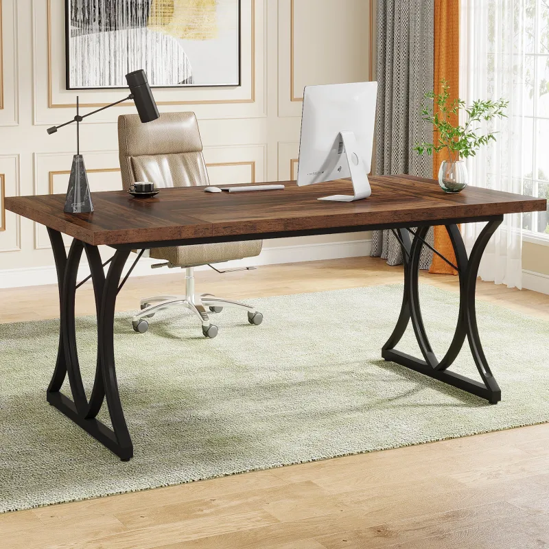 Tribesigns Desks*Executive Desk, 63" Modern Computer Desk Home Office Table