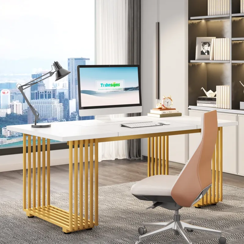 Tribesigns Desks*Executive Desk, 70.9" Modern Office Computer Desk Conference Table