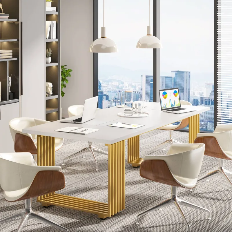 Tribesigns Desks*Executive Desk, 70.9" Modern Office Computer Desk Conference Table
