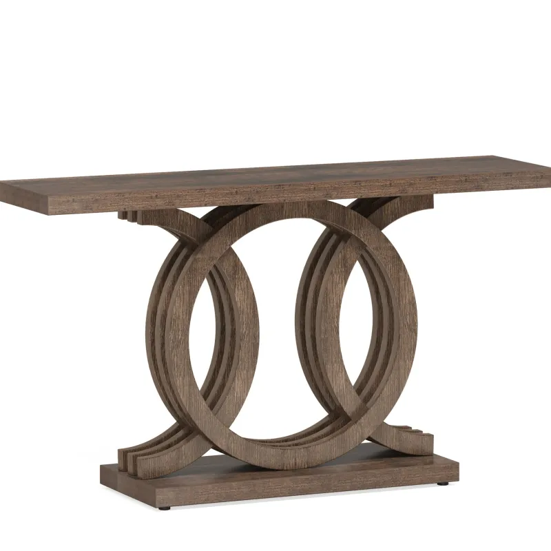Tribesigns Console Tables|Console Tables*Farmhouse Console Table, 55" Hallway Sofa Table With Geometric Base