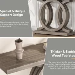 Tribesigns Console Tables|Console Tables*Farmhouse Console Table, 55