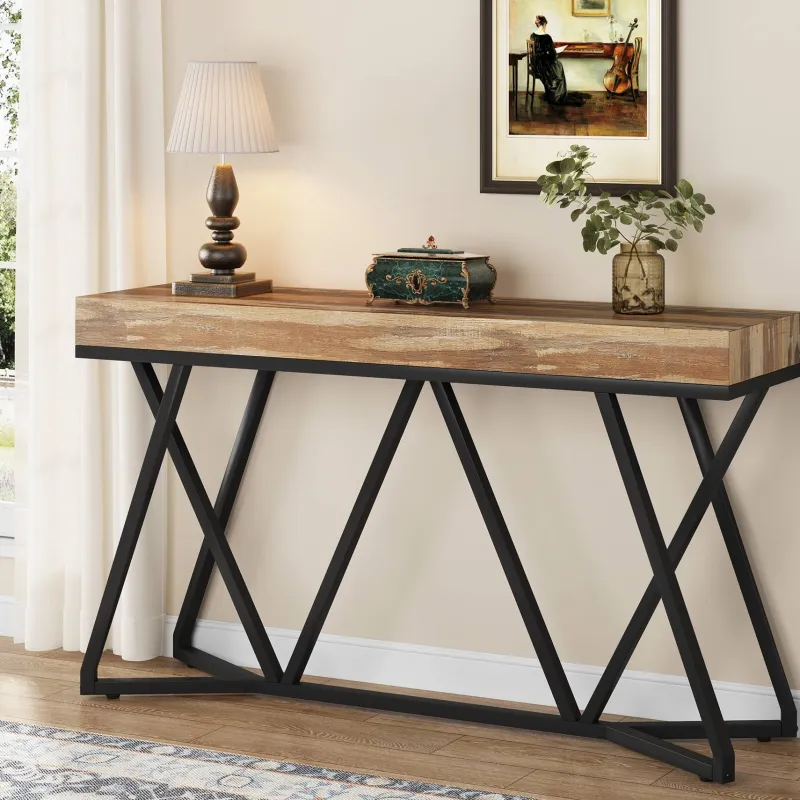 Tribesigns Console Tables|Console Tables*Farmhouse Console Table, 55" Sofa Table Wood Entryway Table