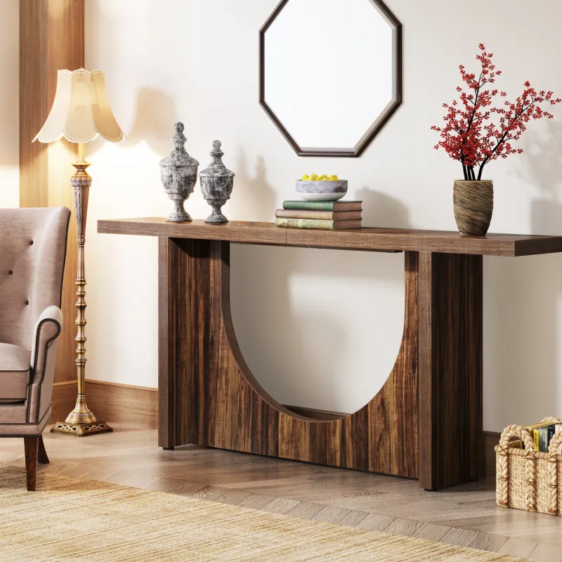 Tribesigns Console Tables|Console Tables*Farmhouse Console Table, 70.9" Wooden Hallway Foyer Table