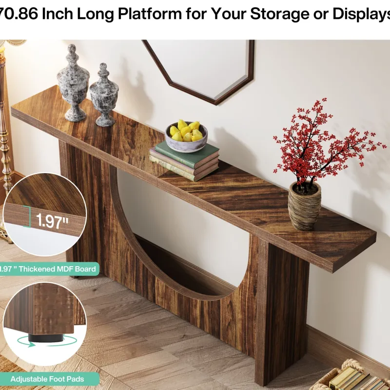 Tribesigns Console Tables|Console Tables*Farmhouse Console Table, 70.9" Wooden Hallway Foyer Table