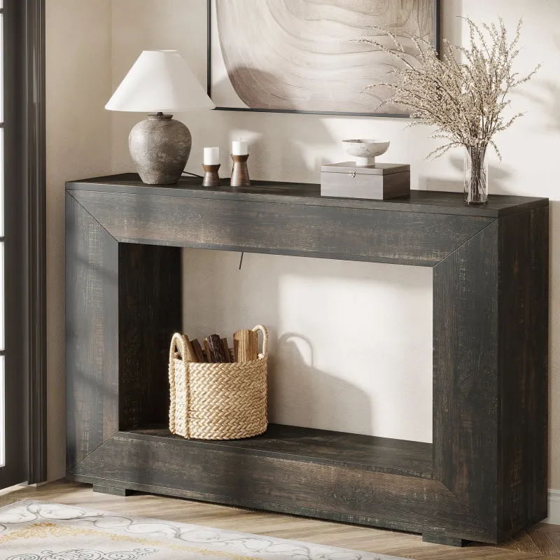 Tribesigns Console Tables|Console Tables*Farmhouse Console Table, 47" Wood Entryway Sofa Table with Storage