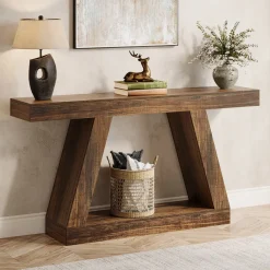 Tribesigns Console Tables|Console Tables*Farmhouse Console Table, 55" Sofa Table with Storage