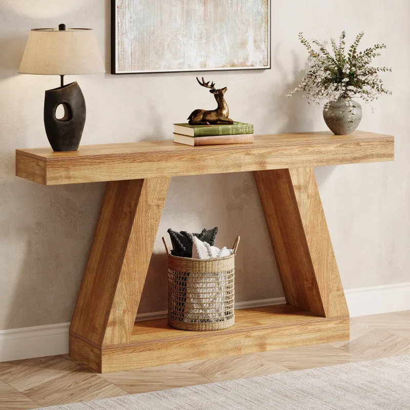 Tribesigns Console Tables|Console Tables*Farmhouse Console Table, 55" Sofa Table with Storage