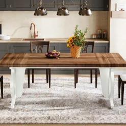 Tribesigns Dining Tables*Farmhouse Dining Table, 70.8