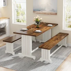 Tribesigns Dining Tables*Farmhouse Dining Table Set, 47