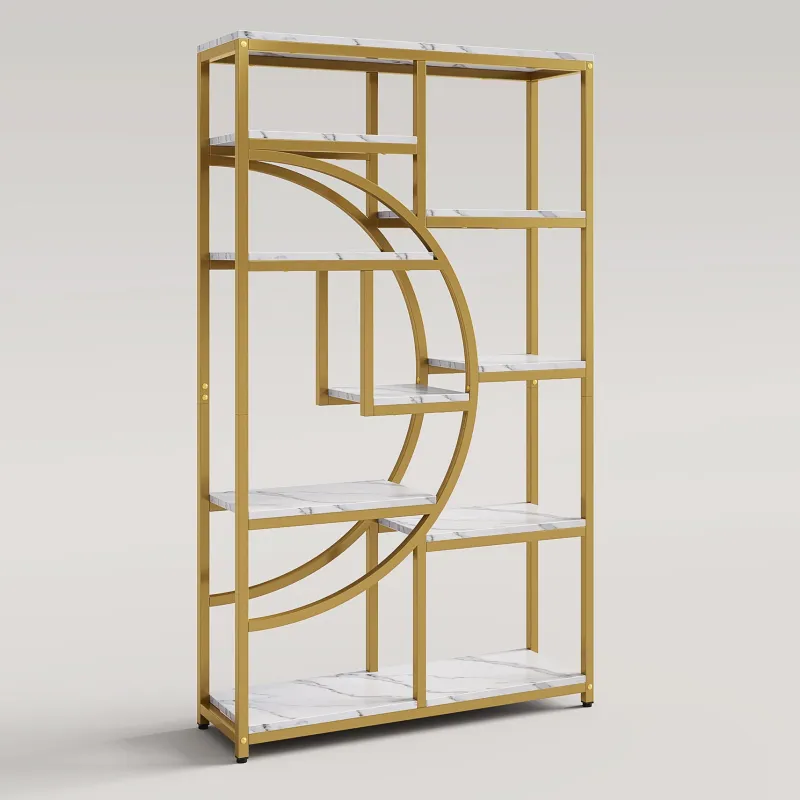Tribesigns Bookcases & Bookshelves|Bookcases & Bookshelves*Freestanding Bookshelf, 68.9" Etagere Bookcase with 9 Open Shelves