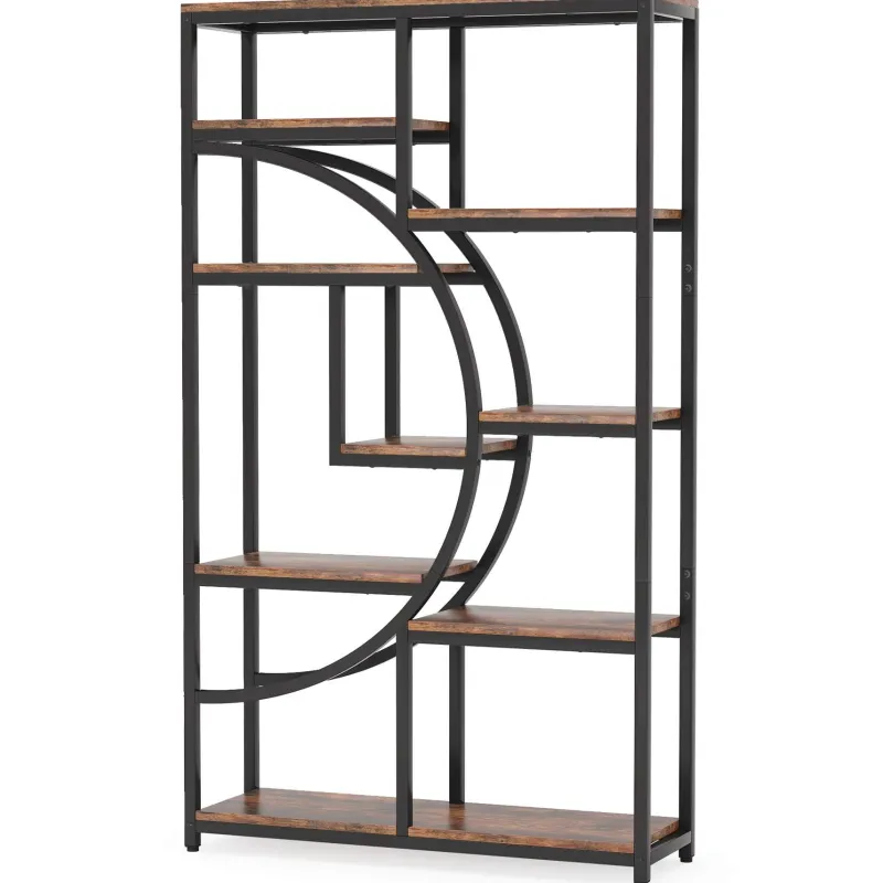 Tribesigns Bookcases & Bookshelves|Bookcases & Bookshelves*Freestanding Bookshelf, 68.9" Etagere Bookcase with 9 Open Shelves