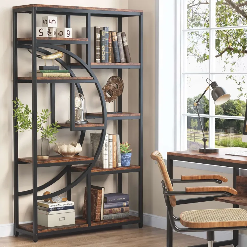 Tribesigns Bookcases & Bookshelves|Bookcases & Bookshelves*Freestanding Bookshelf, 68.9" Etagere Bookcase with 9 Open Shelves