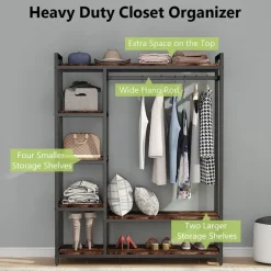 Tribesigns Closet Organizers|Clothes & Garment Racks*Freestanding Closet Organizer, Portable Garment Rack