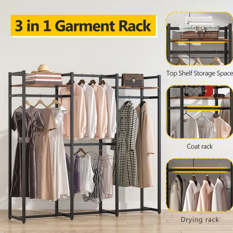 Tribesigns Closet Organizers|Clothes & Garment Racks*Freestanding Closet Organizer, Large Garment Clothes Rack