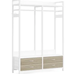 Tribesigns Closet Organizers|Clothes & Garment Racks*Freestanding Closet Organizer, Garment Rack with Drawers & Shelves