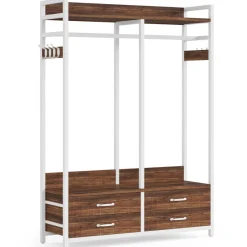 Tribesigns Closet Organizers|Clothes & Garment Racks*Freestanding Closet Organizer, Garment Rack with Drawers & Shelves