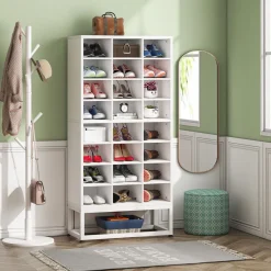 Tribesigns Shoe Racks & Cabinets|Shoe Racks & Cabinets*Freestanding Shoe Cabinet, 8 - Tier Shoe Storage Rack with 24 Cubbies