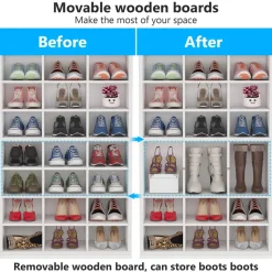 Tribesigns Shoe Racks & Cabinets|Shoe Racks & Cabinets*Freestanding Shoe Cabinet, 8 - Tier Shoe Storage Rack with 24 Cubbies