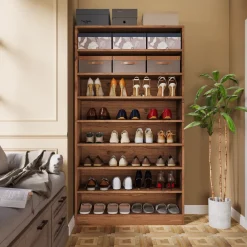 Tribesigns Shoe Racks & Cabinets|Shoe Racks & Cabinets*Freestanding Shoe Cabinet, 9 - Tier 40 - 45 Pairs Shoe Storage Rack