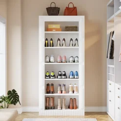 Tribesigns Shoe Racks & Cabinets|Shoe Racks & Cabinets*Freestanding Shoe Cabinet, 6-Tier Shoe Storage Rack